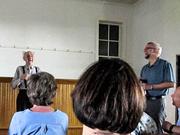 Lewis martin speaking to the class at pleasant view old order church 1