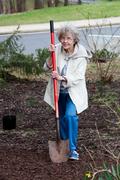 Pat Wingo enjoys a bit of gardening