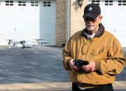 Tom Harkins with his drone